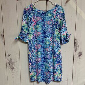 Lilly Pulitzer Preston Dress M “Multi Ocean Commotion” EUC